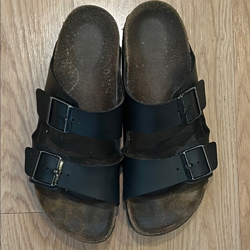 Birkenstock Black Double Strap Arizona Sandals Size 41 (10/10.5)